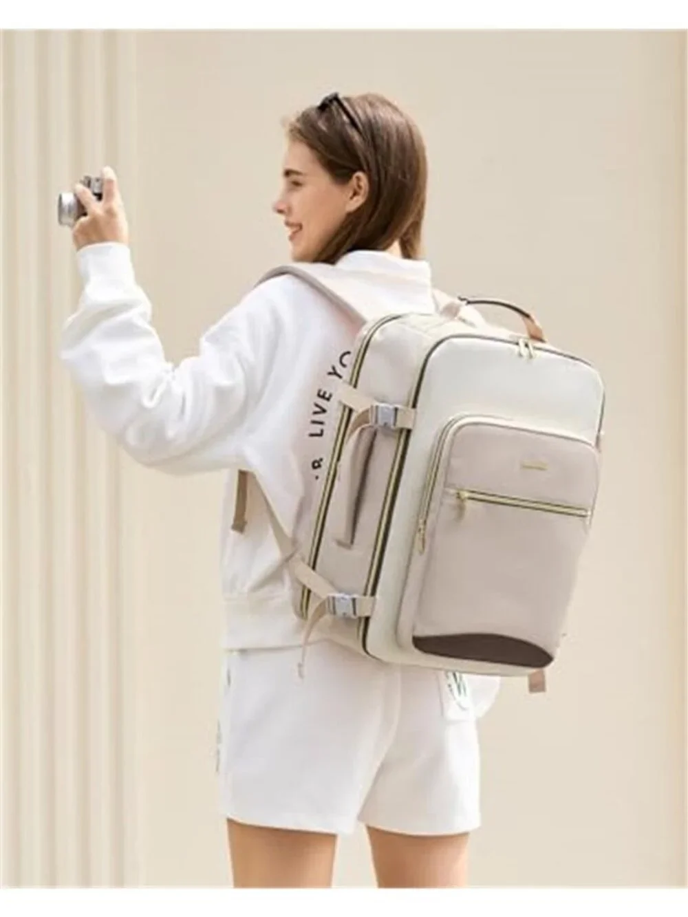 Carry On Travel Backpack 40L Airline Approved Personal Item With Packing Cubes